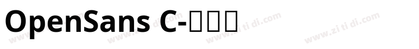 OpenSans C字体转换